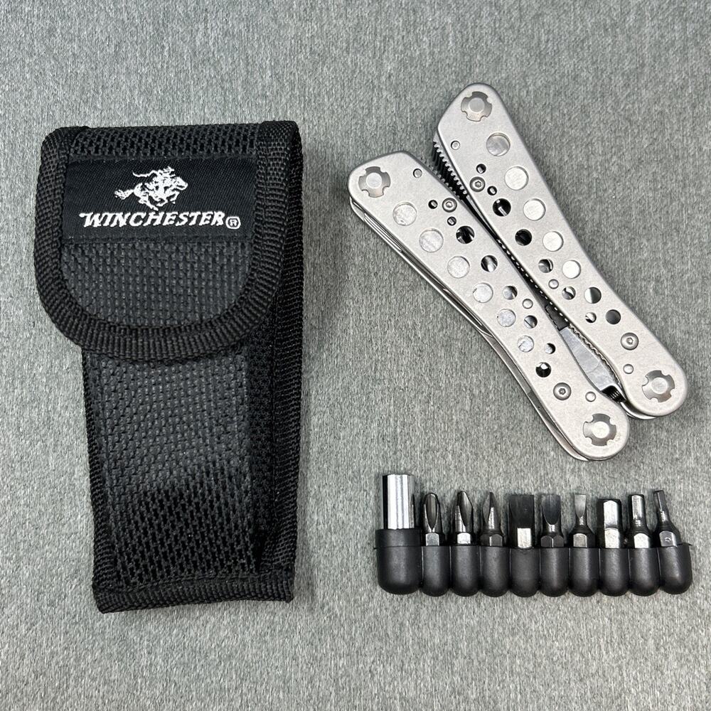 Winchester Stainless Multi Function Tool Folding Pliers Pocket Utility Knife